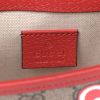 Gucci "Apple Print" Belt Bag in GG Supreme Canvas - Grey/Red