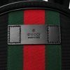 Gucci Red/Green Web Striped Backpack in Canvas - Black