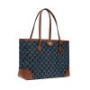 Gucci “Ophidia” Medium Tote Bag in "GG" Printed Denim - Navy