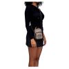 Gucci GG Supreme Canvas Tiger Mini Crossbody Bag - Beige