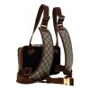 Gucci Retro Mini Holster Backpack in GG Canvas w Leather Trim