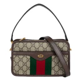 Gucci "Ophidia" Crossbody Bag in GG Supreme Canvas/Leather