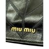 Miu Miu Satchel in Vitello Calf Leather - Black Shiny Patchwork