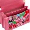 Miu Miu "Canapa" Floral Beaded Shoulder Bag - Pink Geranium