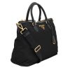 Prada Satchel in Soft Tessuto Nylon w/ Calf Leather Trim - Black