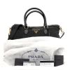 Prada Satchel in Soft Tessuto Nylon w/ Calf Leather Trim - Black