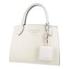 Prada Monochrome Handbag in Safiano Leather - Bianco White