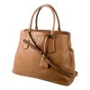Prada “Galleria” Vitello Phenix Leather Caramel Brown Handbag