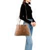 Prada “Galleria” Vitello Phenix Leather Caramel Brown Handbag