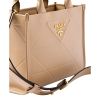 Prada “Symbols” Mini Tote Bag in Triangle Quilted Calf Leather
