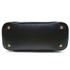 Prada Black Tessuto Nylon w Safiano Calf Leather Trim Satchel