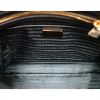 Prada Black Tessuto Nylon w Safiano Calf Leather Trim Satchel