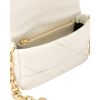 Prada Med. Ivory Quilted Napa Lambskin Leather Shoulder Bag