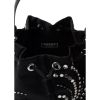 Prada Re-Nylon Mini Drawstring Beaded Embroider Bucket Bag