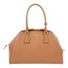 Prada Medium Caramel Brown Safiano Calf Leather Handbag