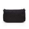 Prada Black Crossbody Bag w/ a Chain in Quilted Tessuto Nylon