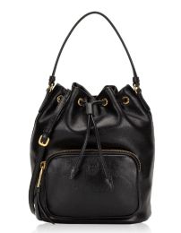 Prada "Glace" Small Bucket Bag in Calf Leather