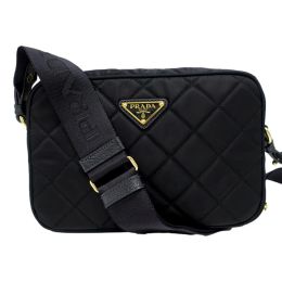Prada Camera/Crossbody Bag in Quilted Tessuto Nylon – Black