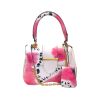 Prada “Sidonie City” Calf Leather Handbag - Tie Dye Pink/White