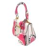 Prada “Sidonie City” Calf Leather Handbag - Tie Dye Pink/White
