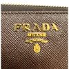 Prada Continental Wallet in Bruciato Brown Safiano Calf Leather