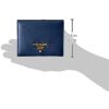 Prada Bifold Snap-Button Wallet in Safiano Calf Leather - Blue