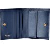 Prada Bifold Snap-Button Wallet in Safiano Calf Leather - Blue