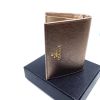 Prada Man's Vertical Flap Wallet in Vitello Move & Cipria Leather