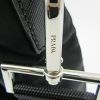 Prada "Re-Nylon" Black Tote Bag in Nylon/Saffiano Calf Leather