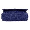 Saint Laurent “Jamie” Monogram Shoulder Bag in Raffia - Blue