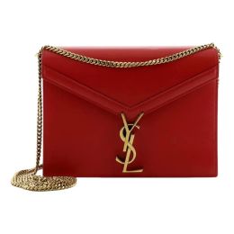 Saint Laurent “Cassandra” Medium Shoulder Bag in Calf Leather