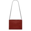 Saint Laurent “Cassandra” Shoulder Bag in Croc-Emb. Leather