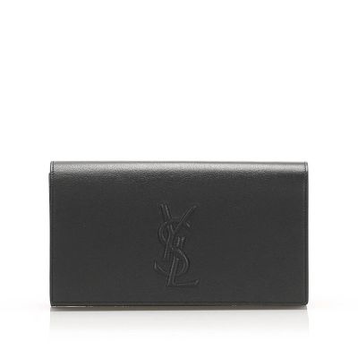 Saint Laurent "Belle de Jour" Clutch in Luxurious Calf Leather