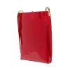 Saint Laurent “Suzanne” Small Hobo Bag in Patent Leather – Red