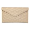 Saint Laurent "Sade" Envelope Clutch in Quilted Calf Leather