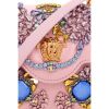 Versace "La Medusa" Mini Crystal Top Handle Bag in Silk - Pink
