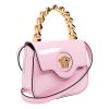 Versace "La Medusa" Mini Top Handle Bag in Calf Leather - Pink