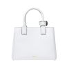 Versace “La Medusa” Small White Calf Leather Crossbody Bag
