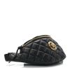 Versace "La Medusa" Quilted Lambskin Leather Belt Bag - Black