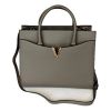 Versace Top Handle Medium Tote in Taupe Virtus Calf Leather