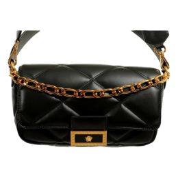 Versace La Medusa Quilted Calf Leather Crossbody Bag