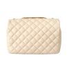 Versace La Medusa Beige Large Quilted Lambskin Shoulder Bag