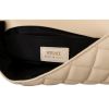 Versace La Medusa Beige Large Quilted Lambskin Shoulder Bag