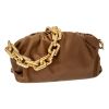 Bottega Veneta Chain Shoulder Bag in Supple Calf Leather