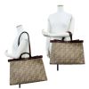 Fendi “FF” Canvas/Calf Leather Trim X-Large Tote Bags