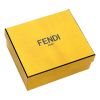 Fendi “Peekaboo” Vitello Grained Calf Leather Card Case Wallet