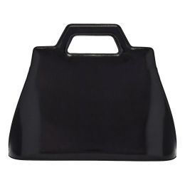 Ferragamo “Wanda” Luxurious Glossy Patent Leather Handbag (Please choose color: Classic Black)