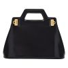 Ferragamo “Wanda” Top Handle Handbag in Patent Leather