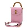 Gucci Bamboo Top Handle Mini Handbag in Opulent Calf Leather