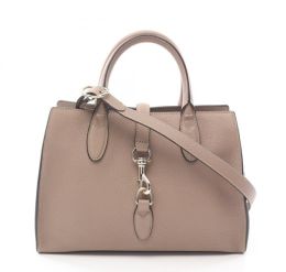 Gucci "Jackie" Medium Handbag in Luxurious Calf Leather (Please choose color: Beige Taupe)